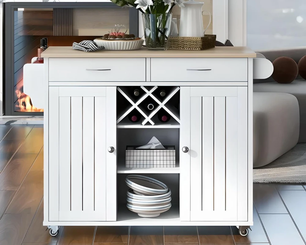 kitchen island with cabinets